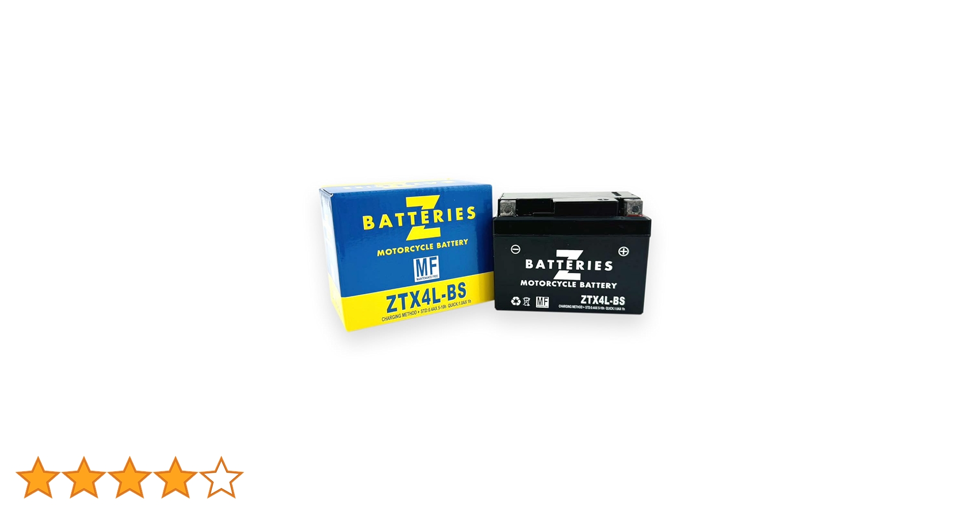 Amazon | Z BATTERIES バイクバッテリー YTX4L-BS ユアサ 互換 ZTX4L